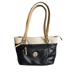 GIANI BERNINI Colorblock Pebbled Faux-Leather Women's Tote Shoulder Bag